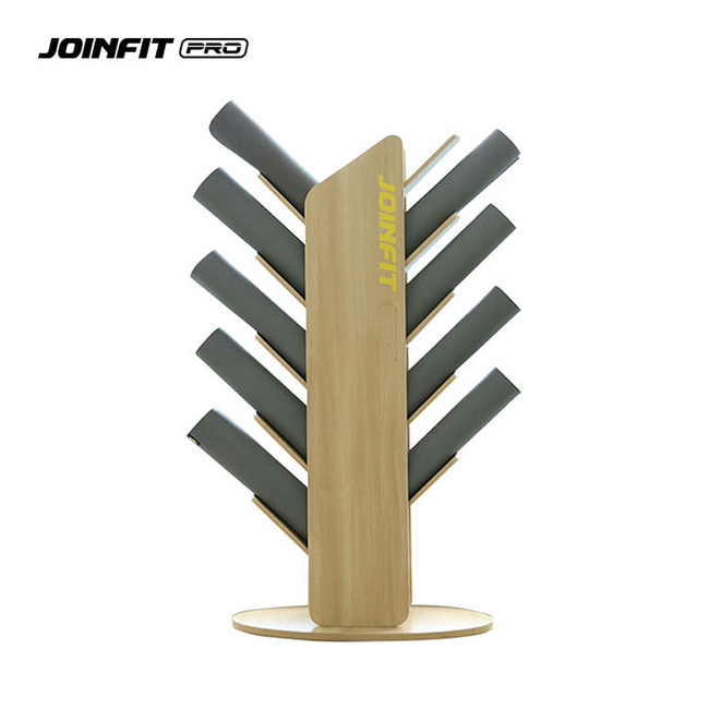 JOINFIT瑜伽垫架 健身房瑜伽垫收纳架木质