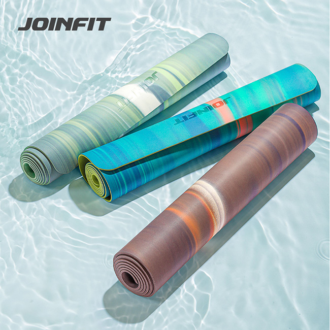 JOINFIT天然橡胶瑜伽垫PU面防滑专业加厚加宽减震静音瑜伽垫