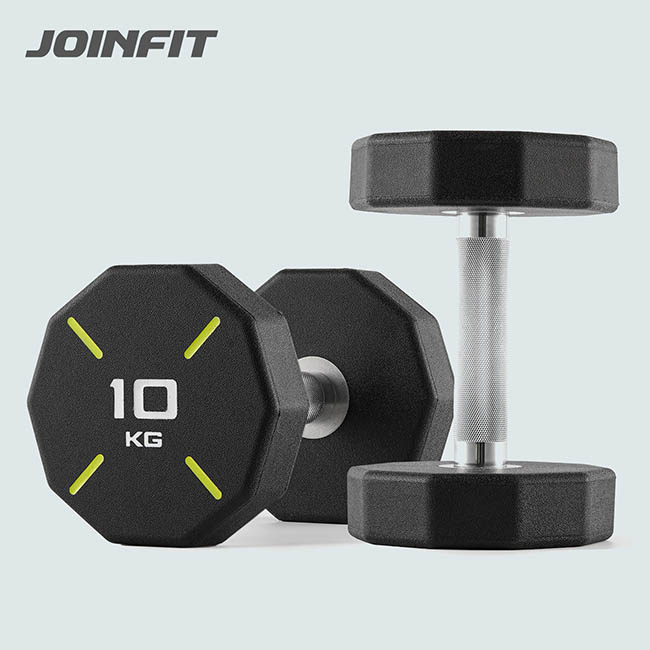 JOINFIT十边纯钢哑铃健身房商用及家用专业力量训练哑铃